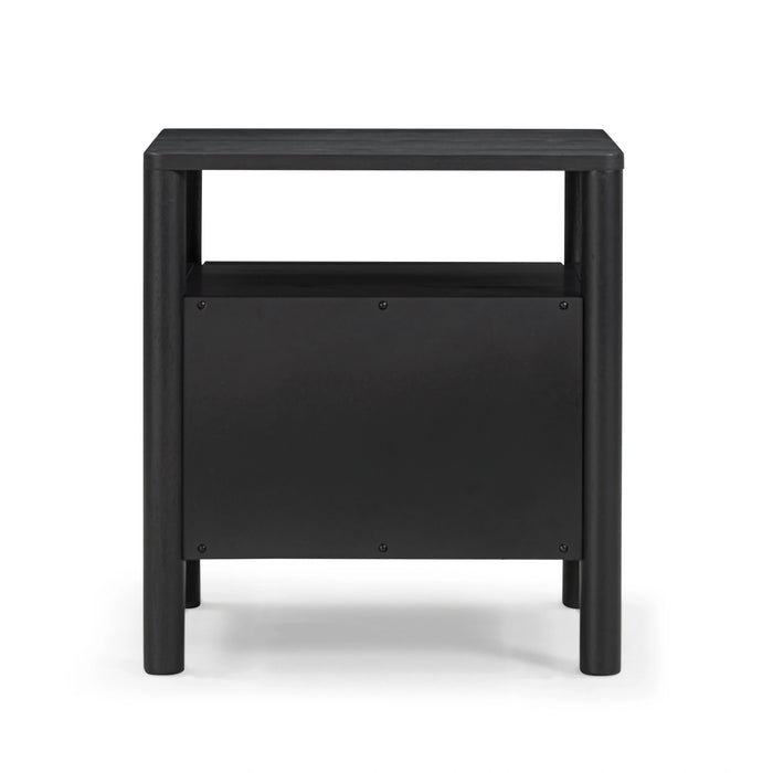 Tyra 22" Ash 2-Drawer Nightstand