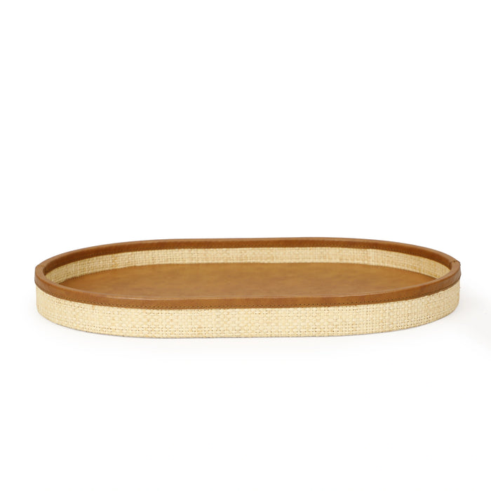 Hakiri Natural Raffia Contract-Grade Storage Tray