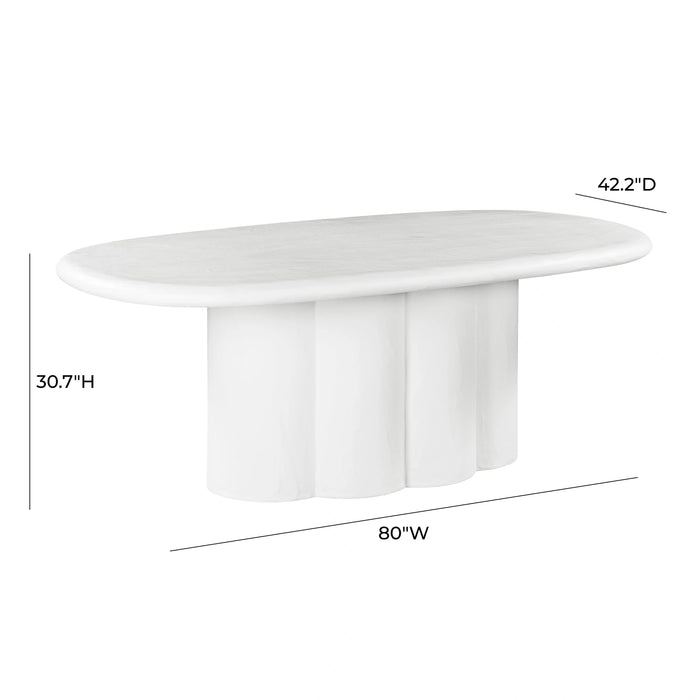 Elika Faux Plaster Indoor / Outdoor Dining Table