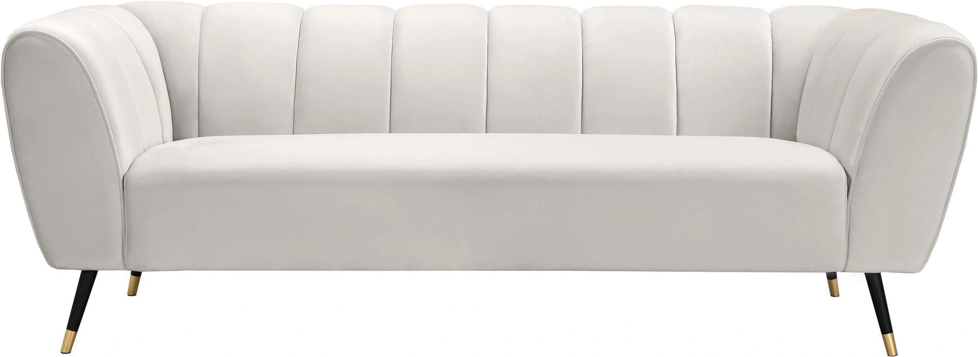 Beaumont Cream Velvet Sofa