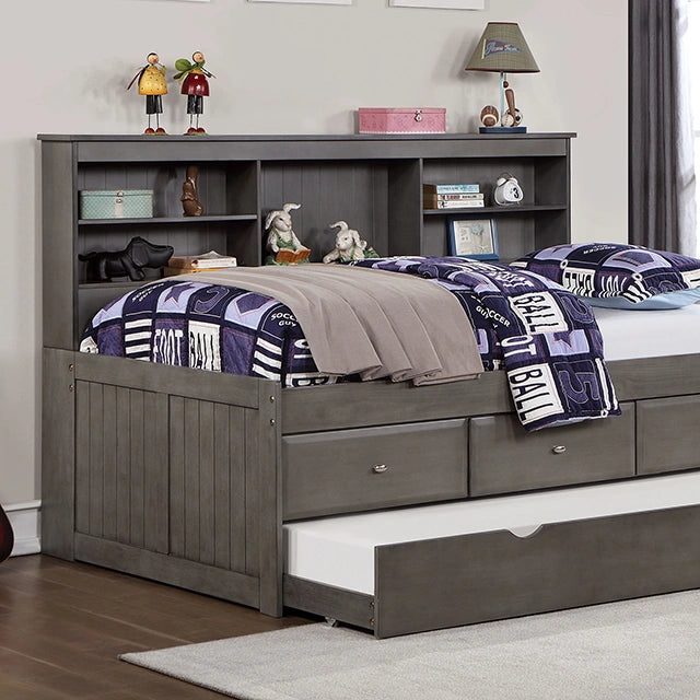 TIBALT DayBed w/ Trundle, Dark Gray