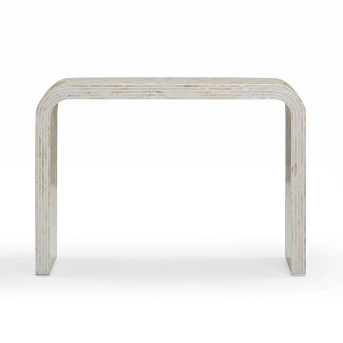 Opus 43" Cream Capiz Shell Console Table