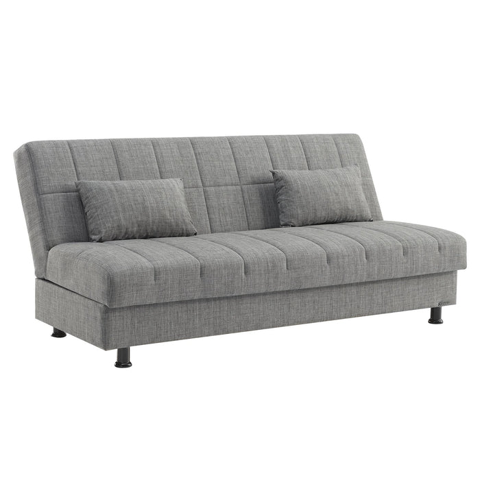 Ottomanson Sasta Collection Convertible Sofabed with Storage, Living Room Furniture, Bedroom Couch For Small Rooms, Studio Apartment Essentials, Black