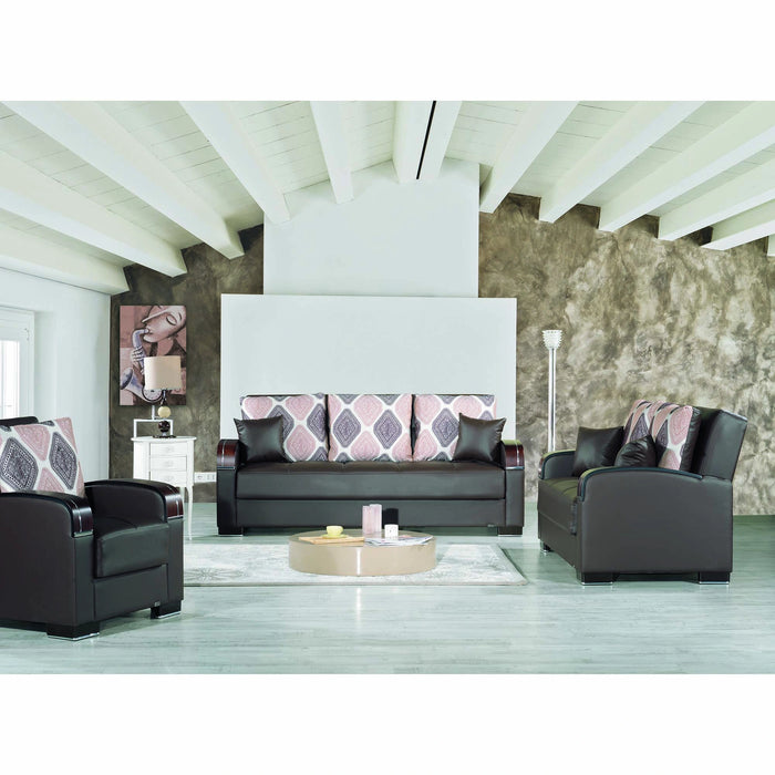 Ottomanson Mobimax Collection Upholstered Convertible Sofabed with Storage