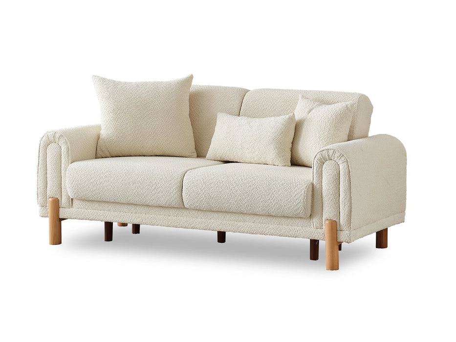 Soho Convertible Loveseat Cream