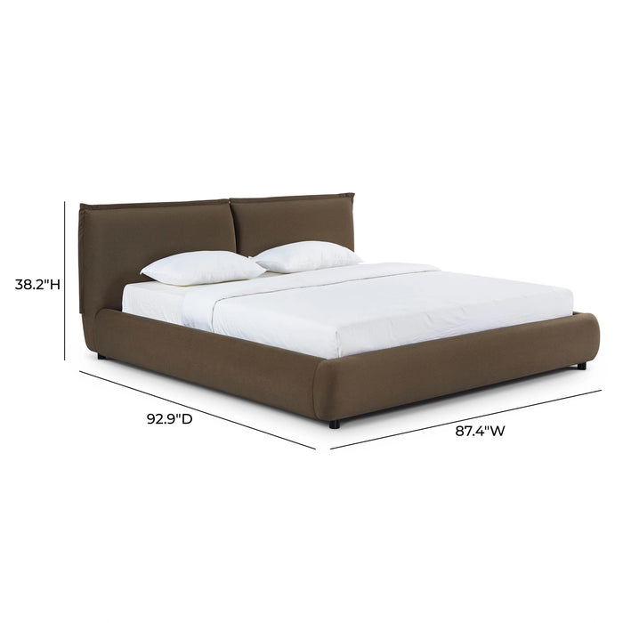 Mel Performance Faux Mohair Velvet Bed