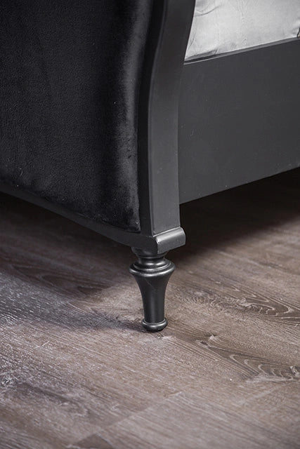 Melodi Parc Bed Black & Silver