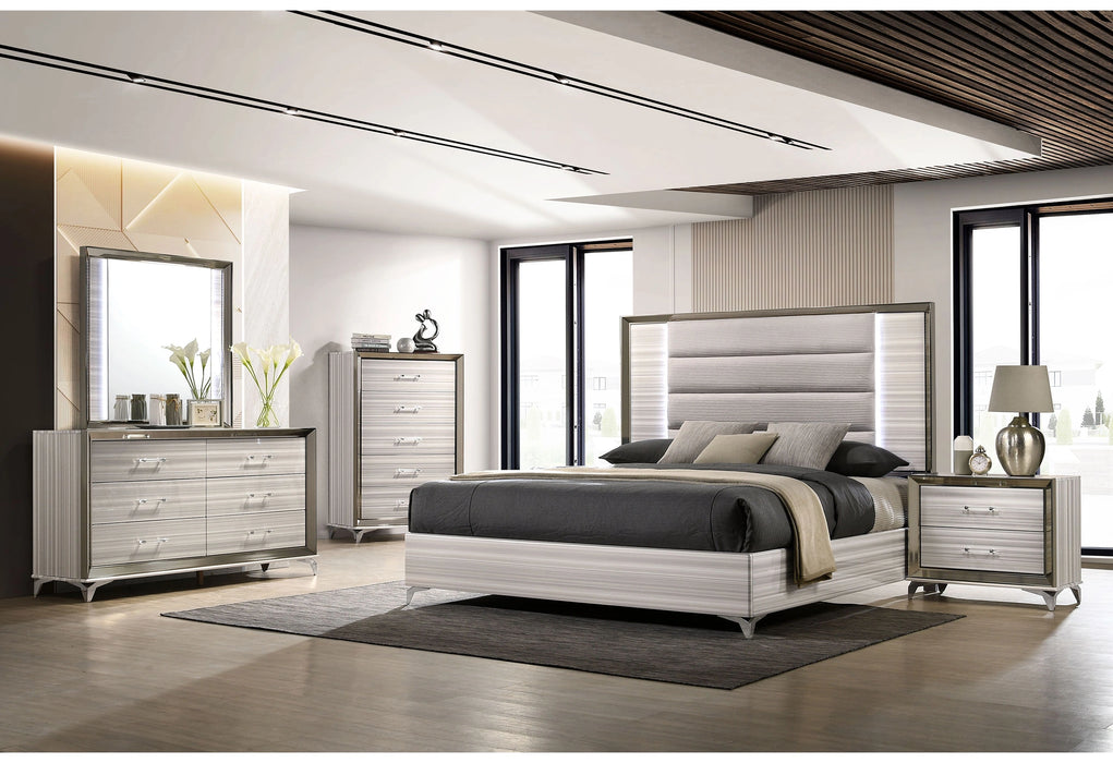Zambrano White Bed Group