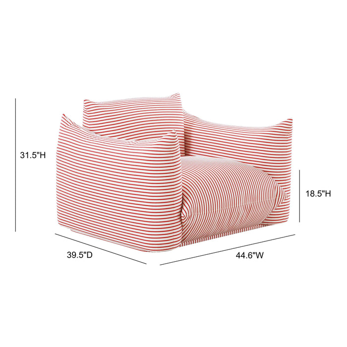 Saint Tropez Stuffed Indoor / Outdoor Armchair