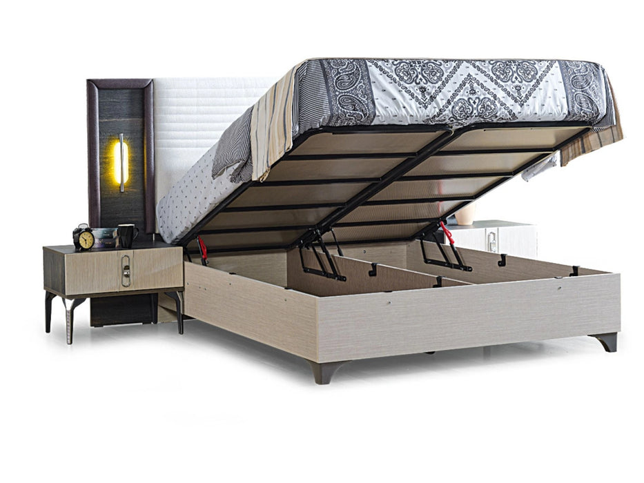 Nero Storage Bed With Headboard