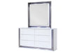 Ylime Smooth White Dresser with LED