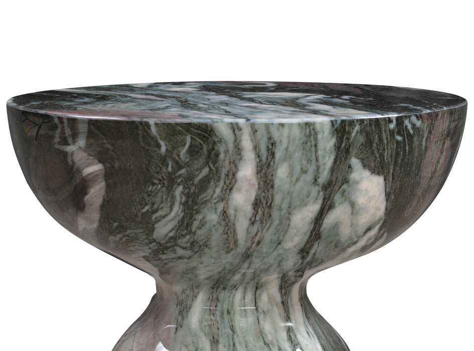 Rue Faux Marble Indoor / Outdoor Round Side Table