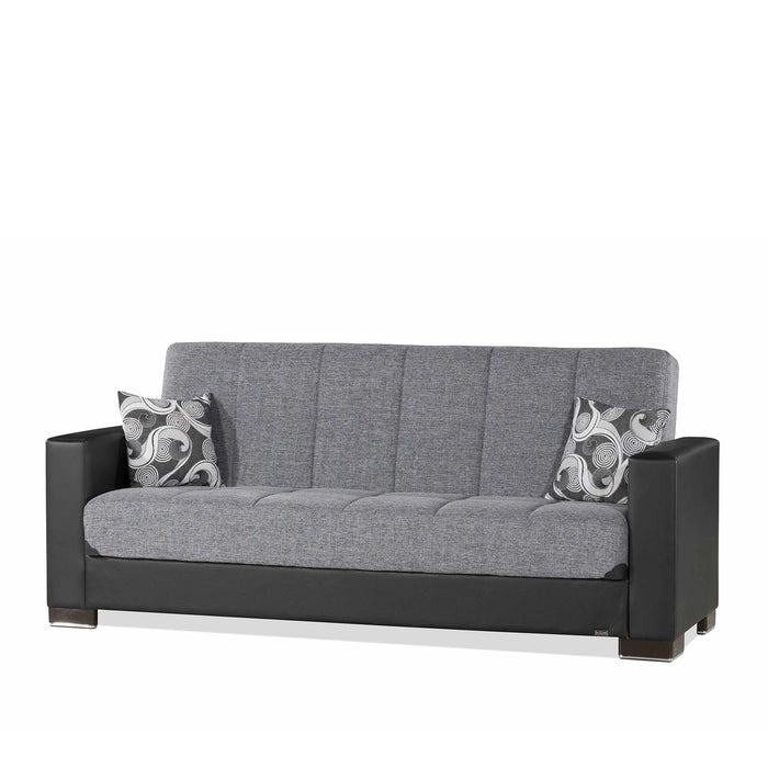 Ottomanson Armada Collection Upholstered Convertible Sofabed with Storage