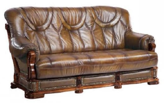 ESF Furniture Oakman Sofa w/ Sleeper in Rich Brown