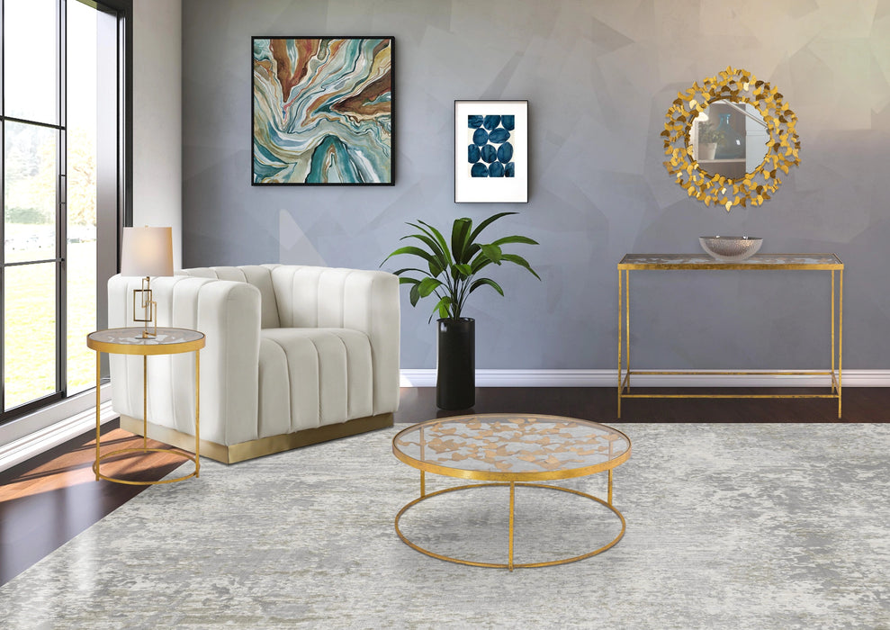Butterfly Gold Console Table