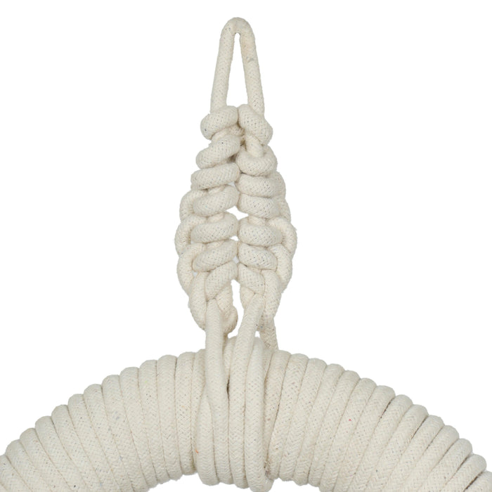 Pasha Natural Cotton Jute Tassel Wall Decor