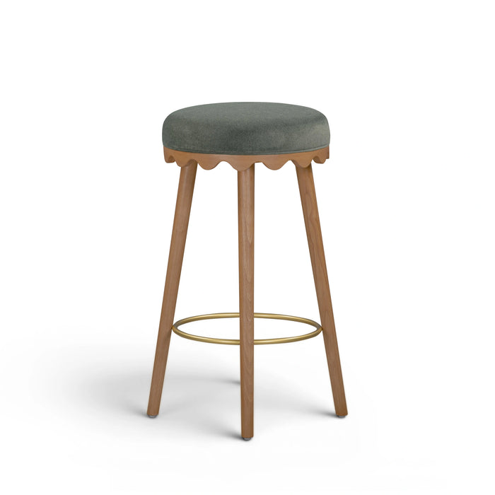 Oodle Performance Vegan Mohair Bar and Counter Stool