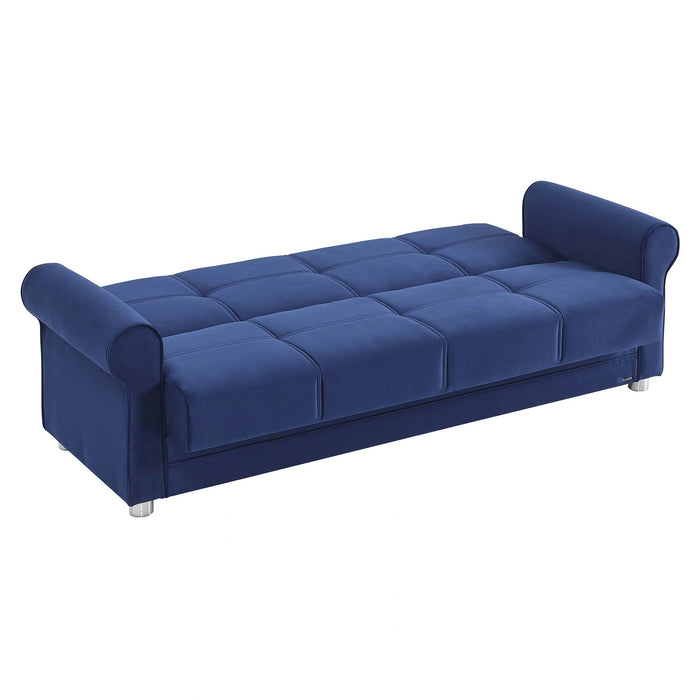 Ottomanson Sara Collection Upholstered Convertible Sofabed with Storage