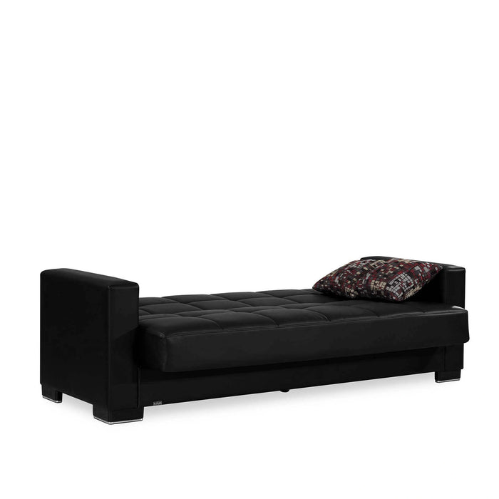 Ottomanson Armada Collection Upholstered Convertible Sofabed with Storage