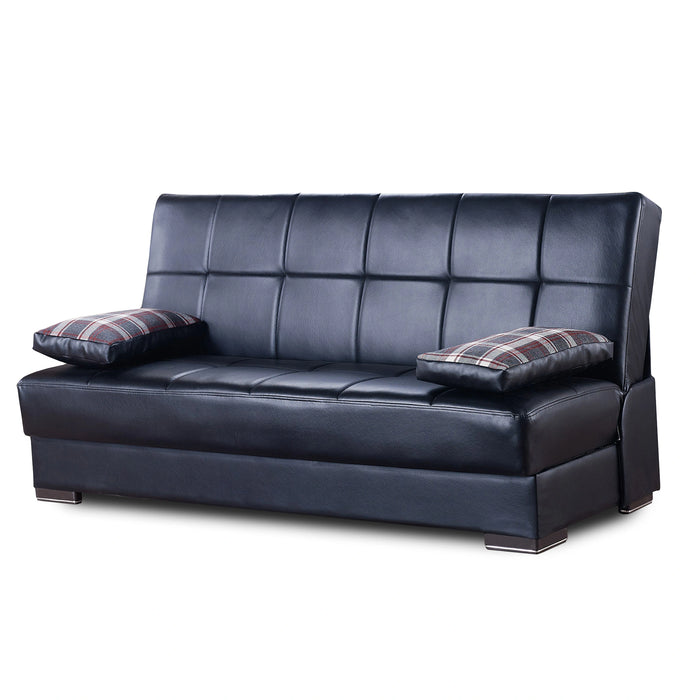 Ottomanson Soho Collection Upholstered Convertible Sofabed with Storage