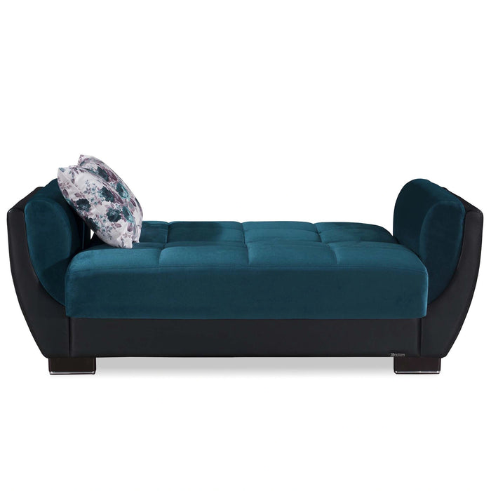 Ottomanson Armada Air Collection Upholstered Convertible Loveseat with Storage
