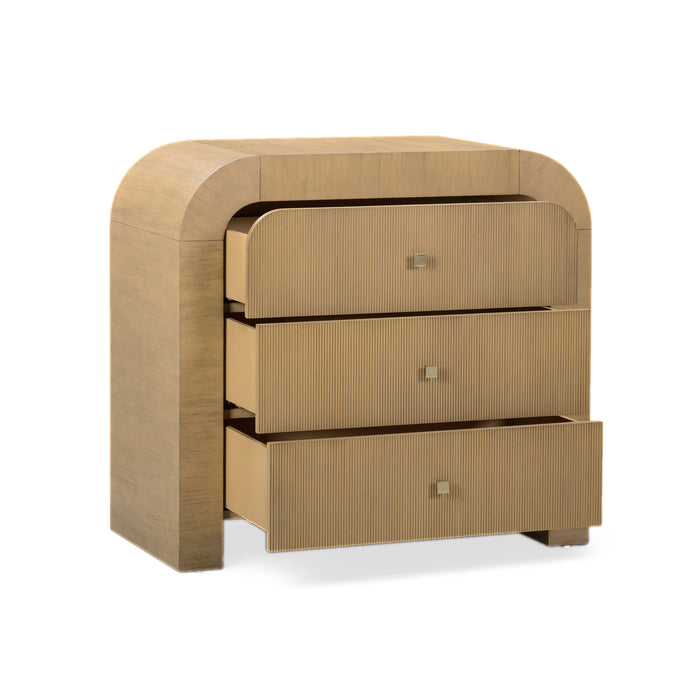 Hump 38" Arched 3-Drawer Bedside Chest
