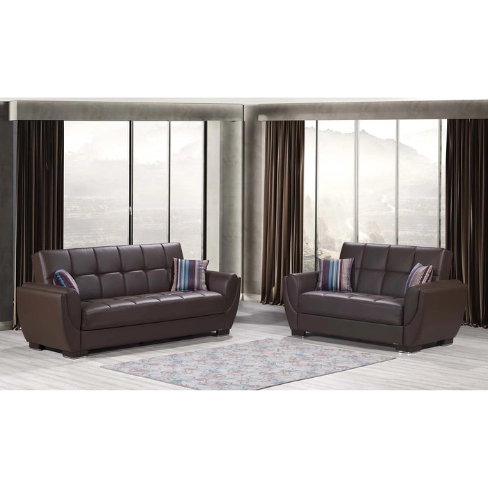 Ottomanson Armada Air Collection Upholstered Convertible Sofabed with Storage