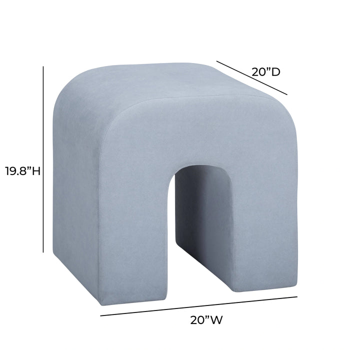 Desi Performance Velvet Ottoman