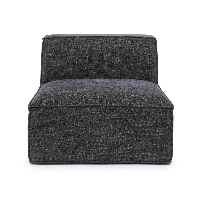 Mindy Performance Chenille Basketweave Modular Armless Chair
