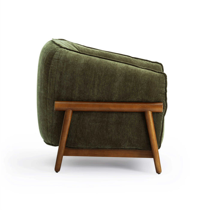 Piedmont Upcycled Contract-Grade Chenille Accent Chair