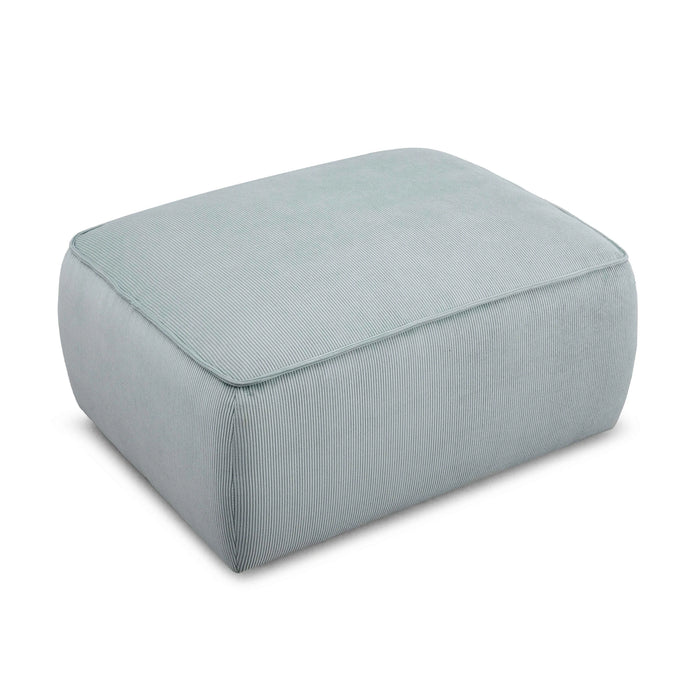 Travie Performance Corduroy Velvet Ottoman