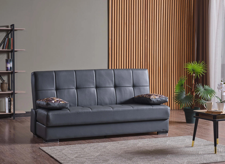Ottomanson Soho Collection Upholstered Convertible Sofabed with Storage