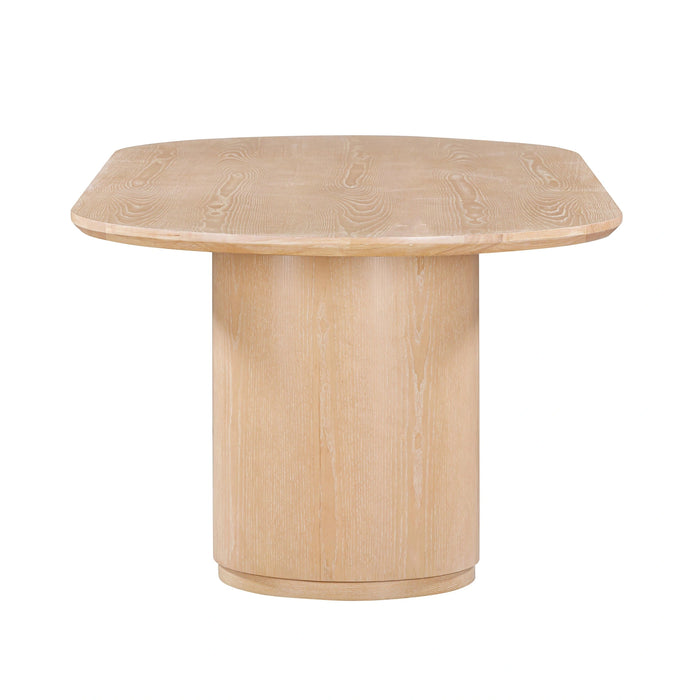 Marlow 102" Wood Oval Dining Table