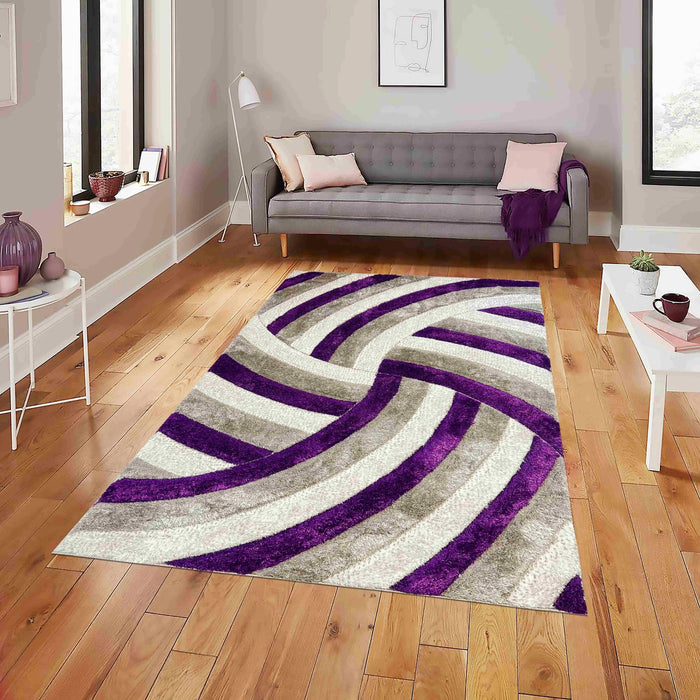 6483 Purple - 4D Shaggy