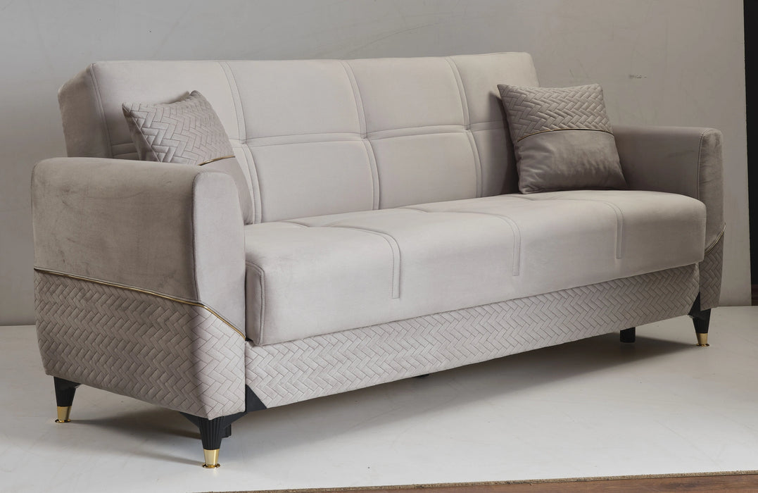 Ottomanson Samba Collection Upholstered Convertible Sofabed with Storage