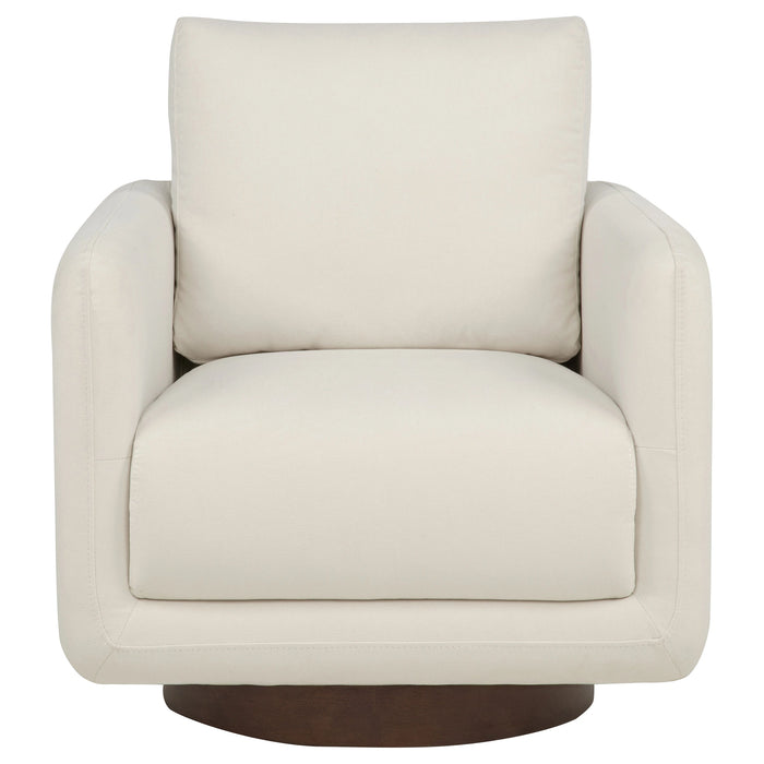 Iris Upholstered Swivel Accent Chair