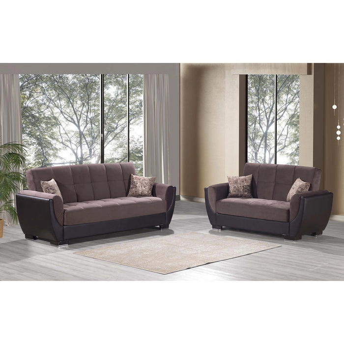 Ottomanson Armada Air Collection Upholstered Convertible Sofabed with Storage