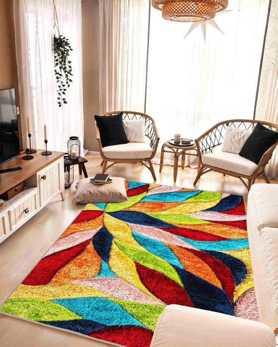 4D Shaggy Rug Design 6994