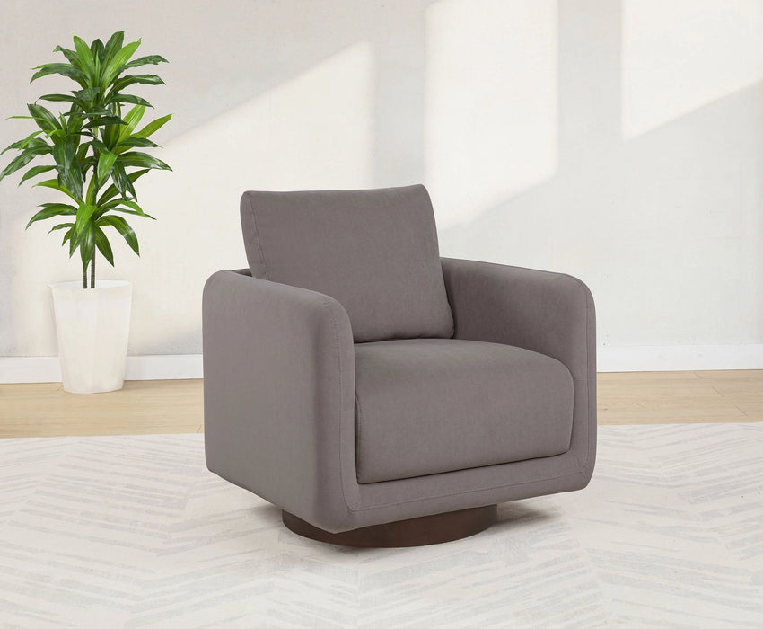 Iris Upholstered Swivel Accent Chair