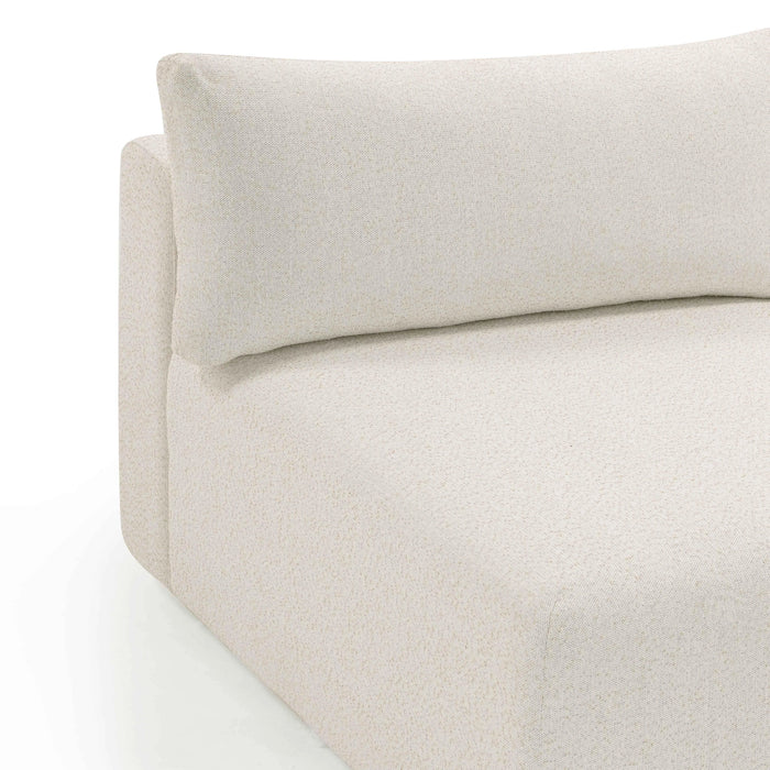 Hangover Cream Performance Fabric Outdoor Modular Armless Chair