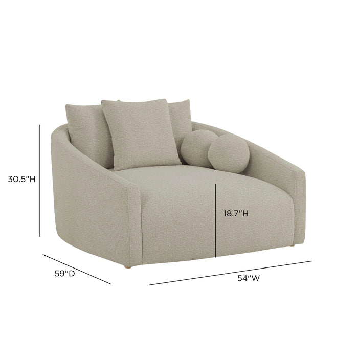 Hanim 54" Performance Boucle Daybed