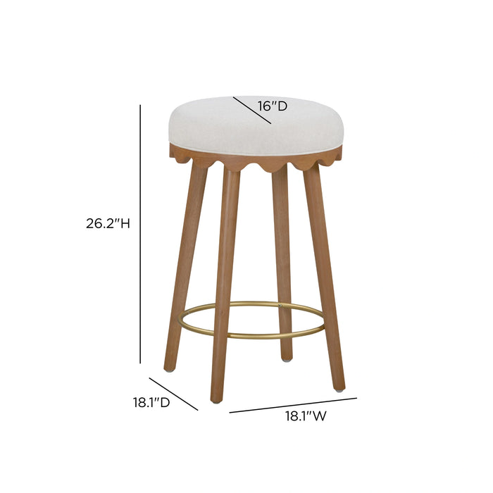 Oodle Performance Vegan Mohair Bar and Counter Stool