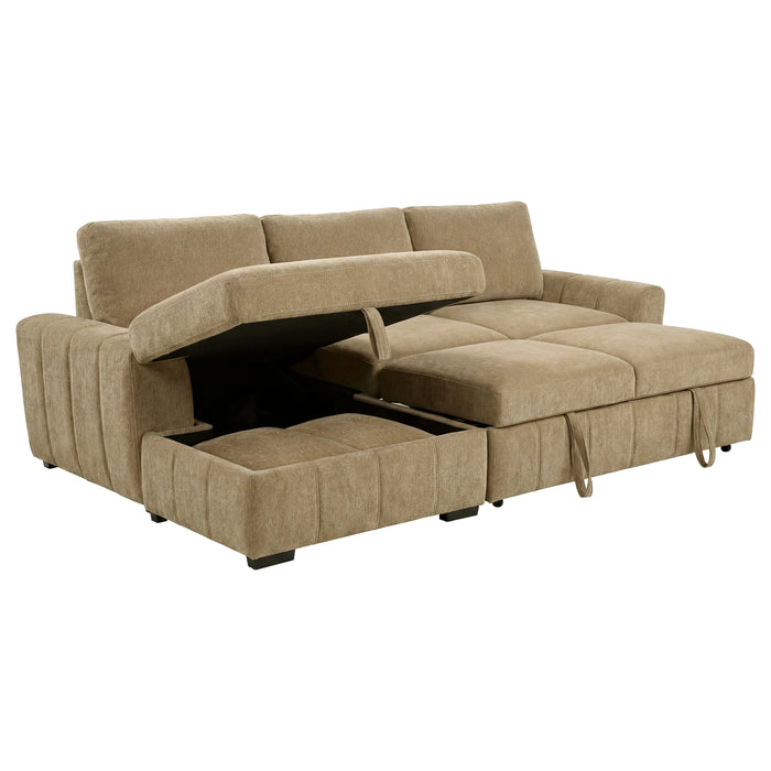 Pastrana Upholstered Sleeper Sectional Sofa