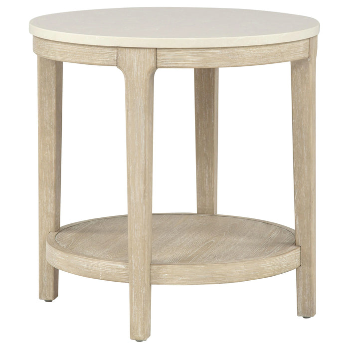 Lucaire Round End Table - Home And Beyond