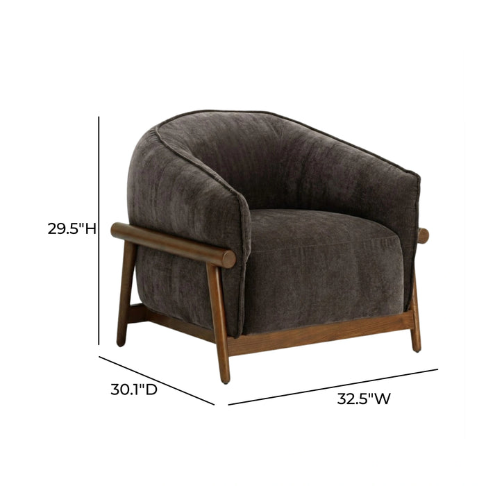 Piedmont Upcycled Contract-Grade Chenille Accent Chair