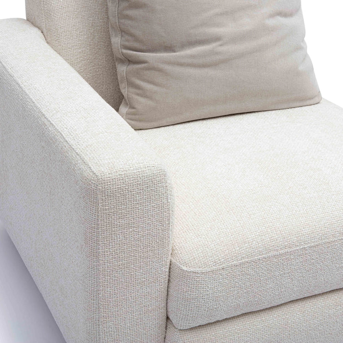 Perry Cream Performance Chenille Modular Corner Chair