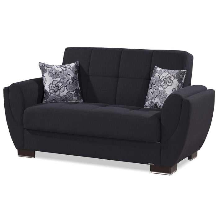 Ottomanson Armada Air Collection Upholstered Convertible Loveseat with Storage
