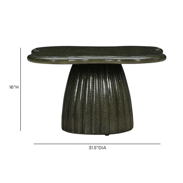Addison 32" Green Concrete Indoor/Outdoor Coffee Table