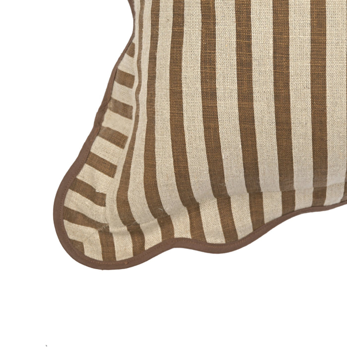 Striped 20" Linen Throw Pillow