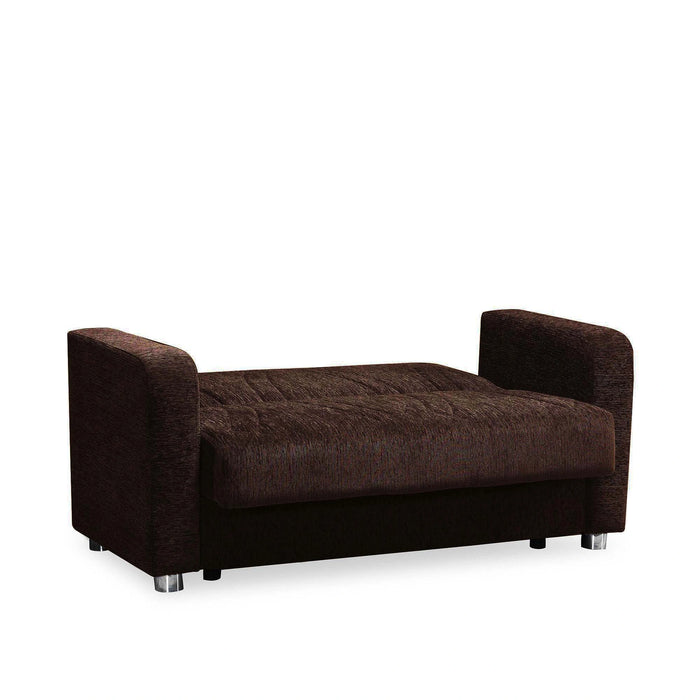 Ottomanson Elegance Collection Upholstered Convertible Loveseat with Storage
